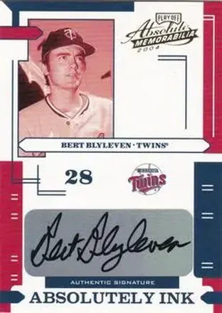 2004 Playoff Absolute Memorabilia #AI-16 Absolutely Ink Bert Blyleven