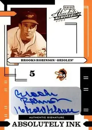 2004 Playoff Absolute Memorabilia - Absolutely Ink #AI-24 - Brooks Robinson - Baltimore Orioles