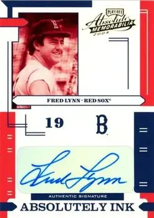 2004 Playoff Absolute Memorabilia - Absolutely Ink #AI-48 - Fred Lynn - Boston Red Sox