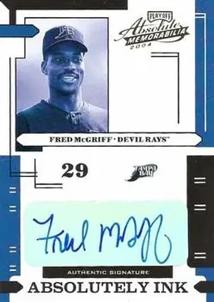 2004 Playoff Absolute Memorabilia - Absolutely Ink #AI-49 - Fred McGriff - Tampa Bay Devil Rays