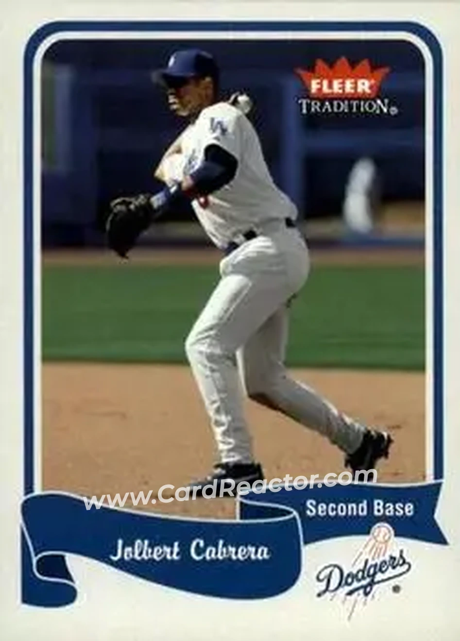 2004 Fleer Tradition #54 - Jolbert Cabrera - Los Angeles Dodgers - Front 2004 Fleer Tradition #54 - Jolbert Cabrera - Los Angeles Dodgers - Front