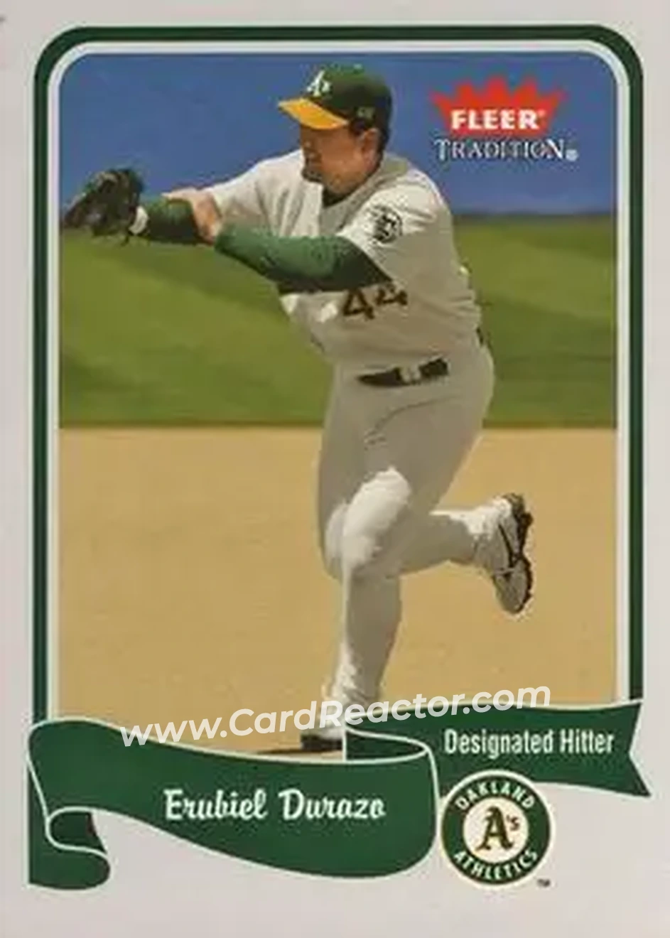 2004 Fleer Tradition #60 - Erubiel Durazo - Oakland Athletics - Front