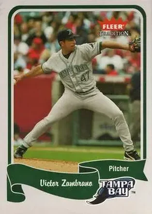2004 Fleer Tradition #63 - Victor Zambrano - Tampa Bay Devil Rays