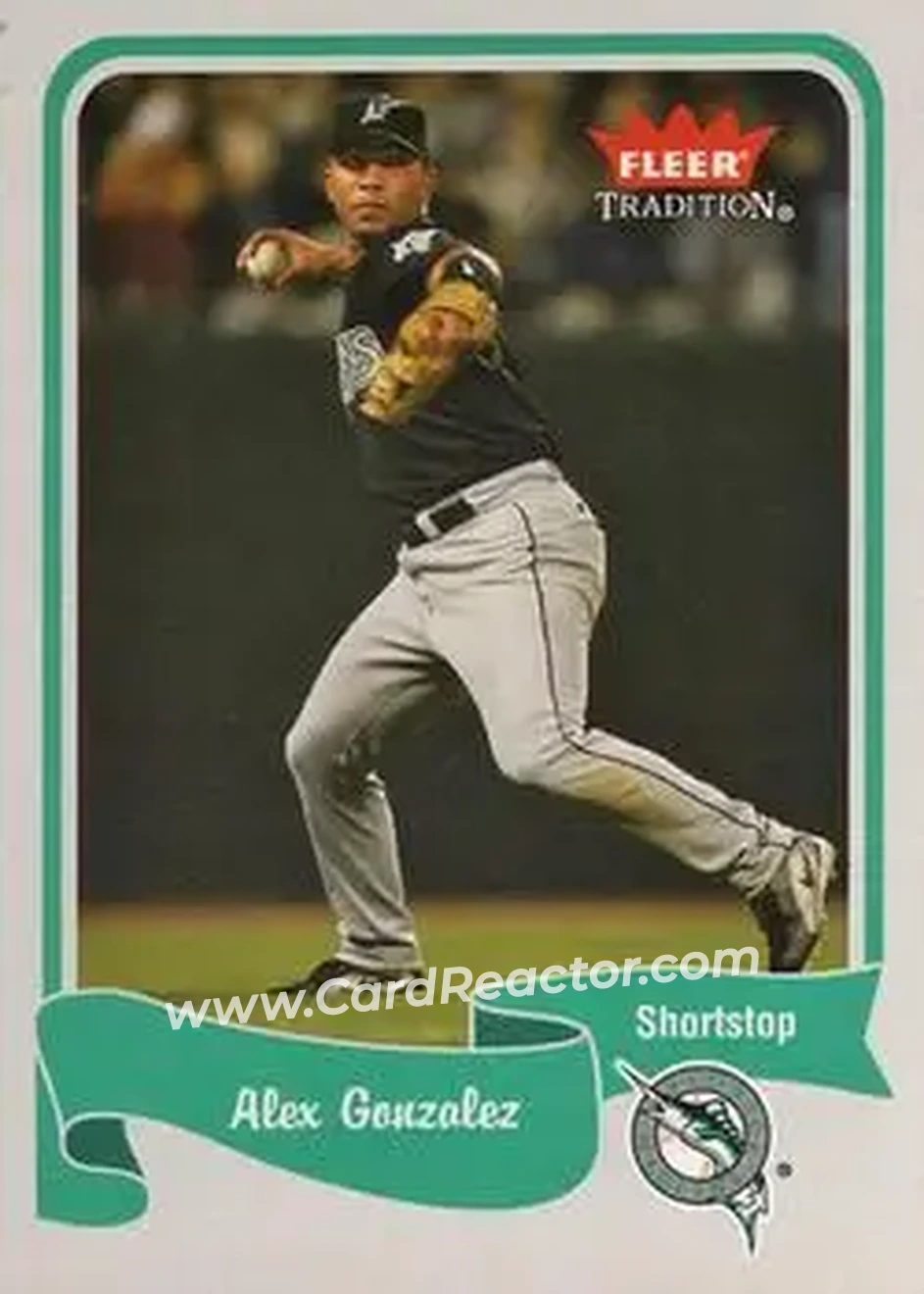 2004 Fleer Tradition #73 - Alex Gonzalez - Florida Marlins - Front 2004 Fleer Tradition #73 - Alex Gonzalez - Florida Marlins - Front