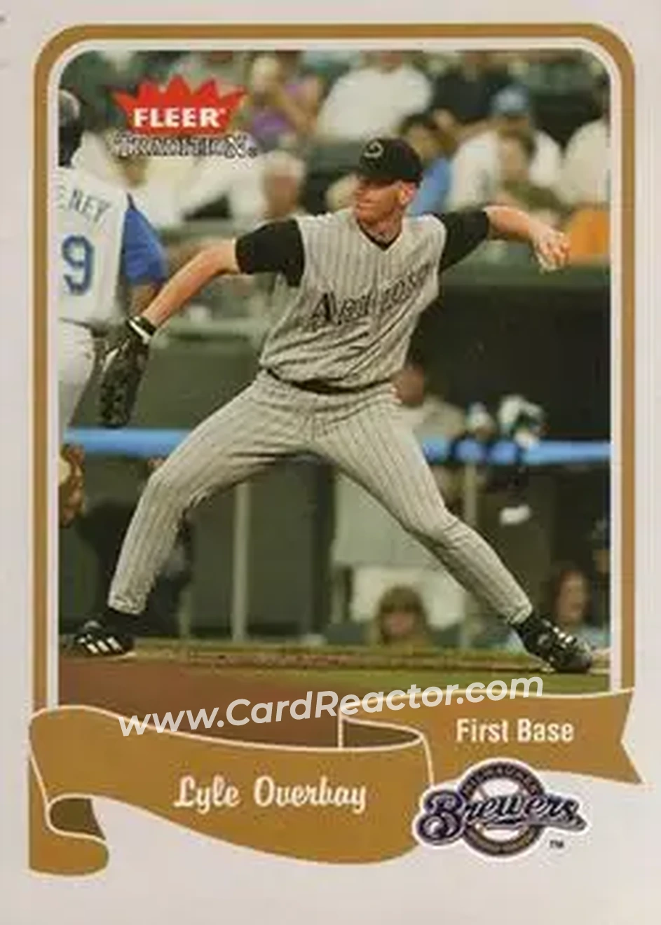 2004 Fleer Tradition #94 - Lyle Overbay - Milwaukee Brewers - Front