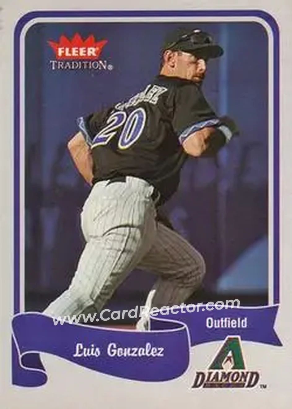 2004 Fleer Tradition #115 - Luis Gonzalez - Arizona Diamondbacks - Front