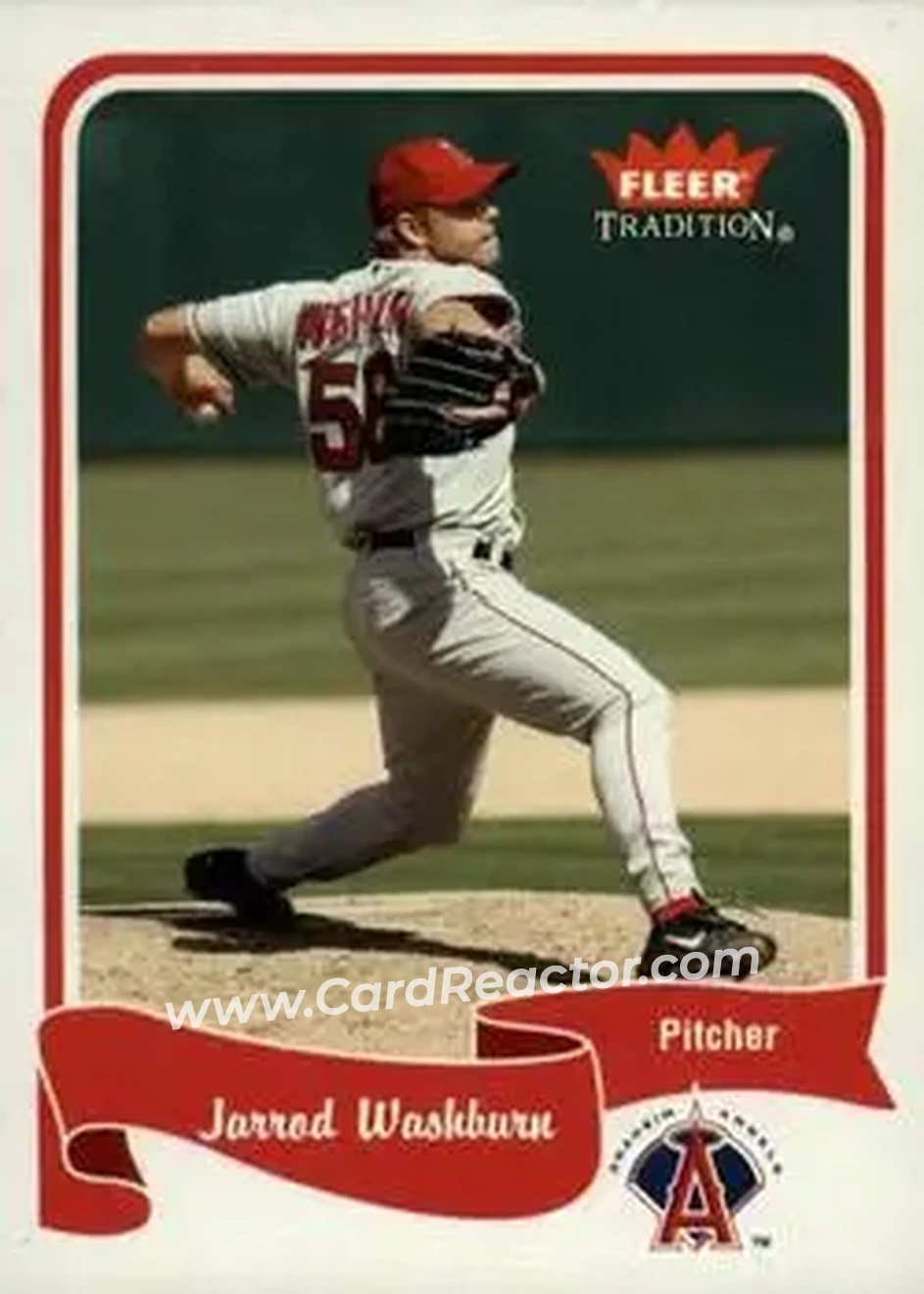 2004 Fleer Tradition #116 - Jarrod Washburn - Anaheim Angels - Front