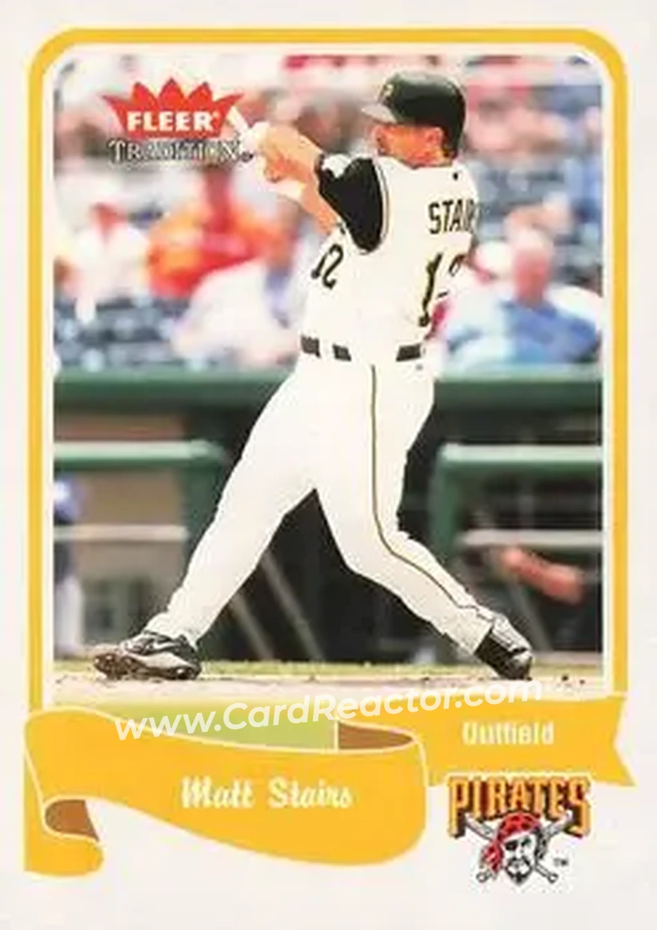 2004 Fleer Tradition #129 - Matt Stairs - Pittsburgh Pirates - Front 2004 Fleer Tradition #129 - Matt Stairs - Pittsburgh Pirates - Front