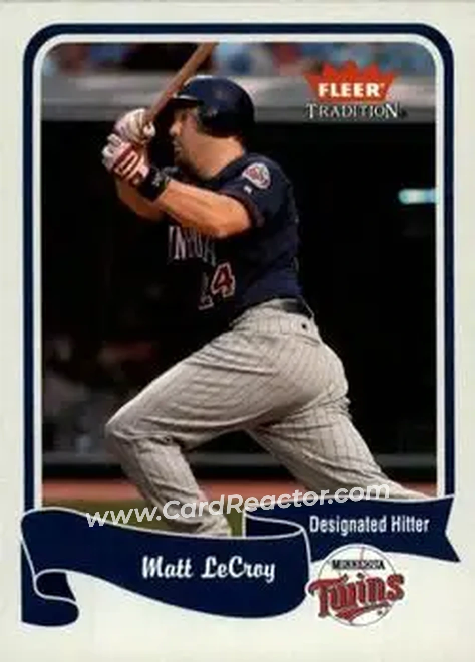 2004 Fleer Tradition #135 - Matt LeCroy - Minnesota Twins - Front