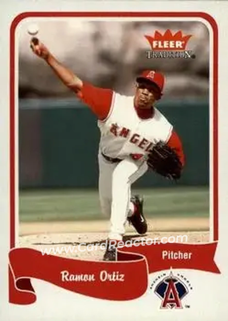 2004 Fleer Tradition #145 - Ramon Ortiz - Anaheim Angels - Front 2004 Fleer Tradition #145 - Ramon Ortiz - Anaheim Angels - Front