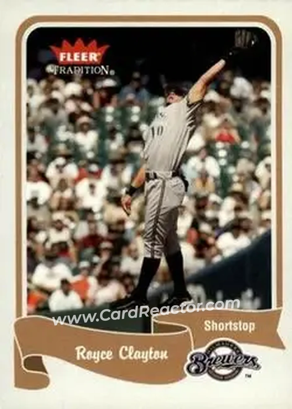 2004 Fleer Tradition #388 - Royce Clayton - Milwaukee Brewers - Front