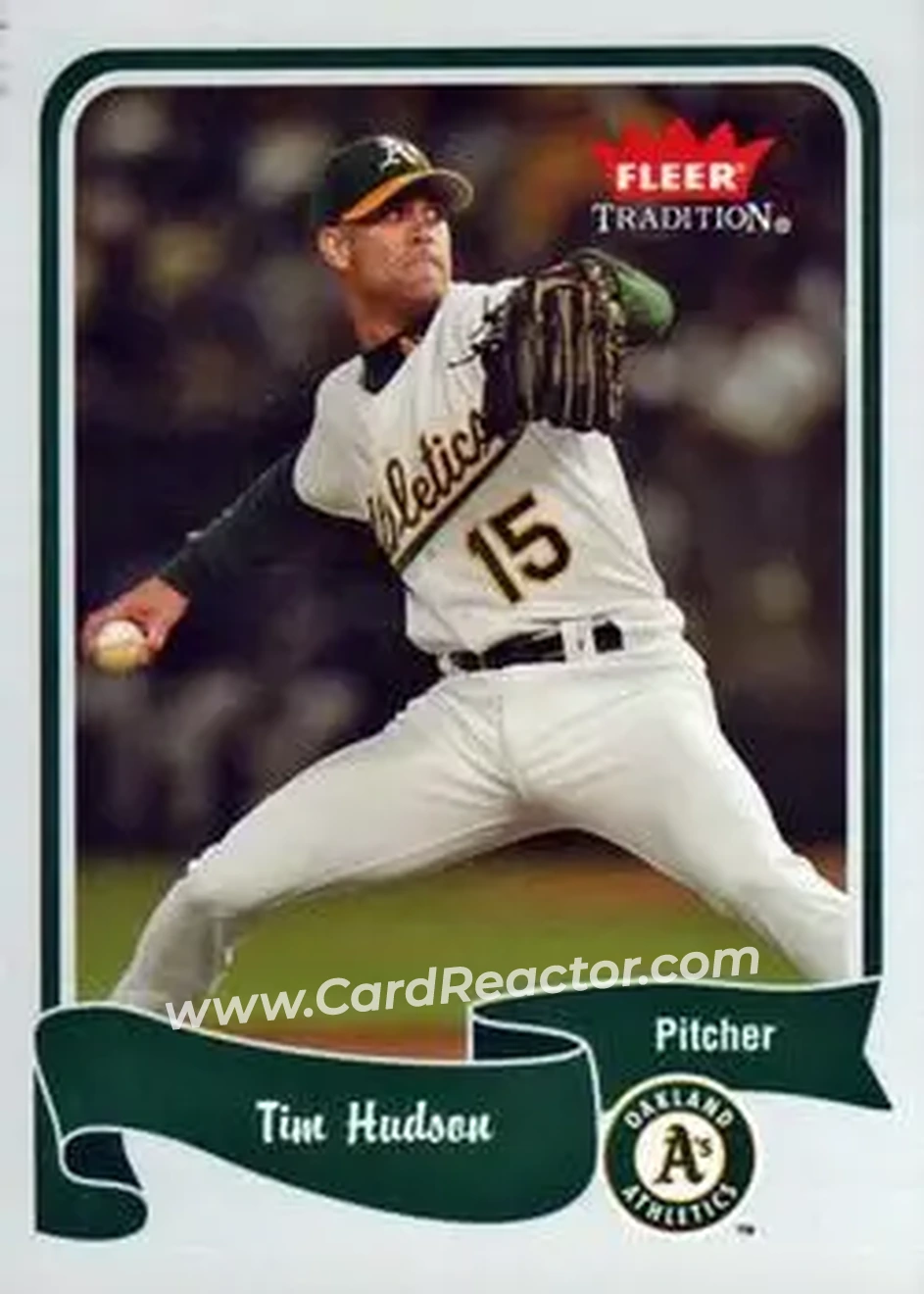 2004 Fleer Tradition #395 - Tim Hudson - Oakland Athletics - Front 2004 Fleer Tradition #395 - Tim Hudson - Oakland Athletics - Front