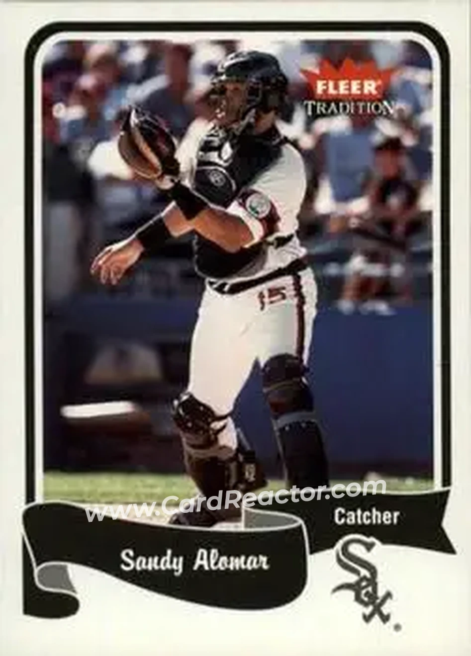 2004 Fleer Tradition #428 - Sandy Alomar Jr. - Chicago White Sox - Front 2004 Fleer Tradition #428 - Sandy Alomar Jr. - Chicago White Sox - Front