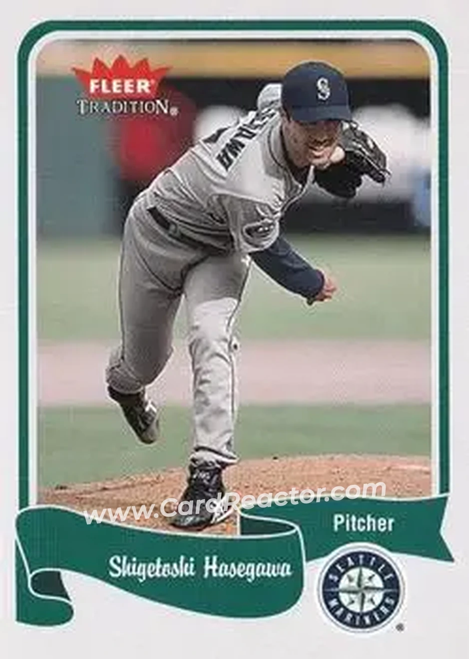 2004 Fleer Tradition #442 - Shigetoshi Hasegawa - Seattle Mariners - Front