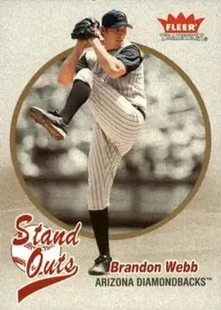 2004 Fleer Tradition #455 - Brandon Webb - Arizona Diamondbacks