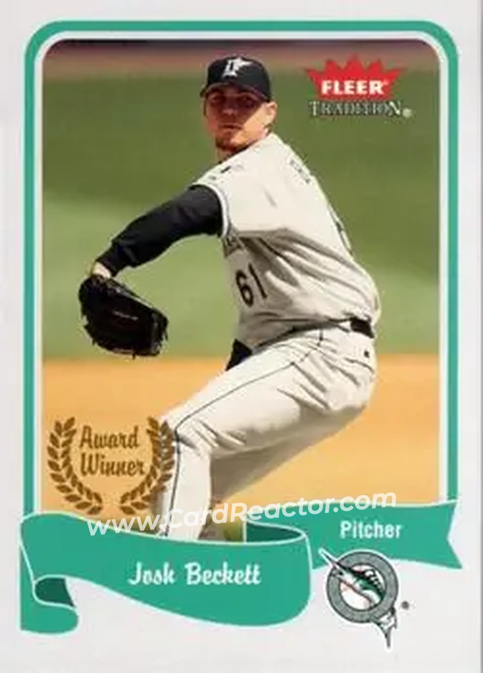 2004 Fleer Tradition #462 - Josh Beckett - Florida Marlins - Front
