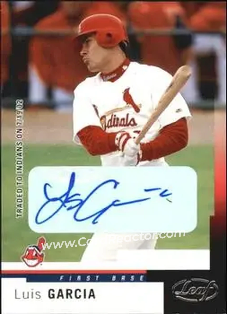 2004 Leaf - Autographs #26 - Luis Garcia - Cleveland Indians - Front