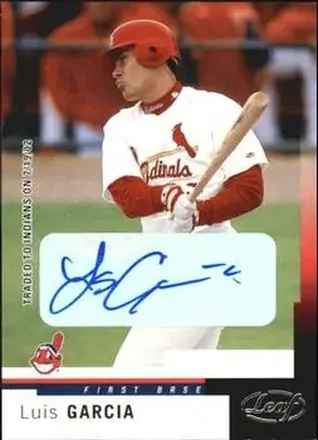 2004 Leaf #26 Autographs Luis Garcia
