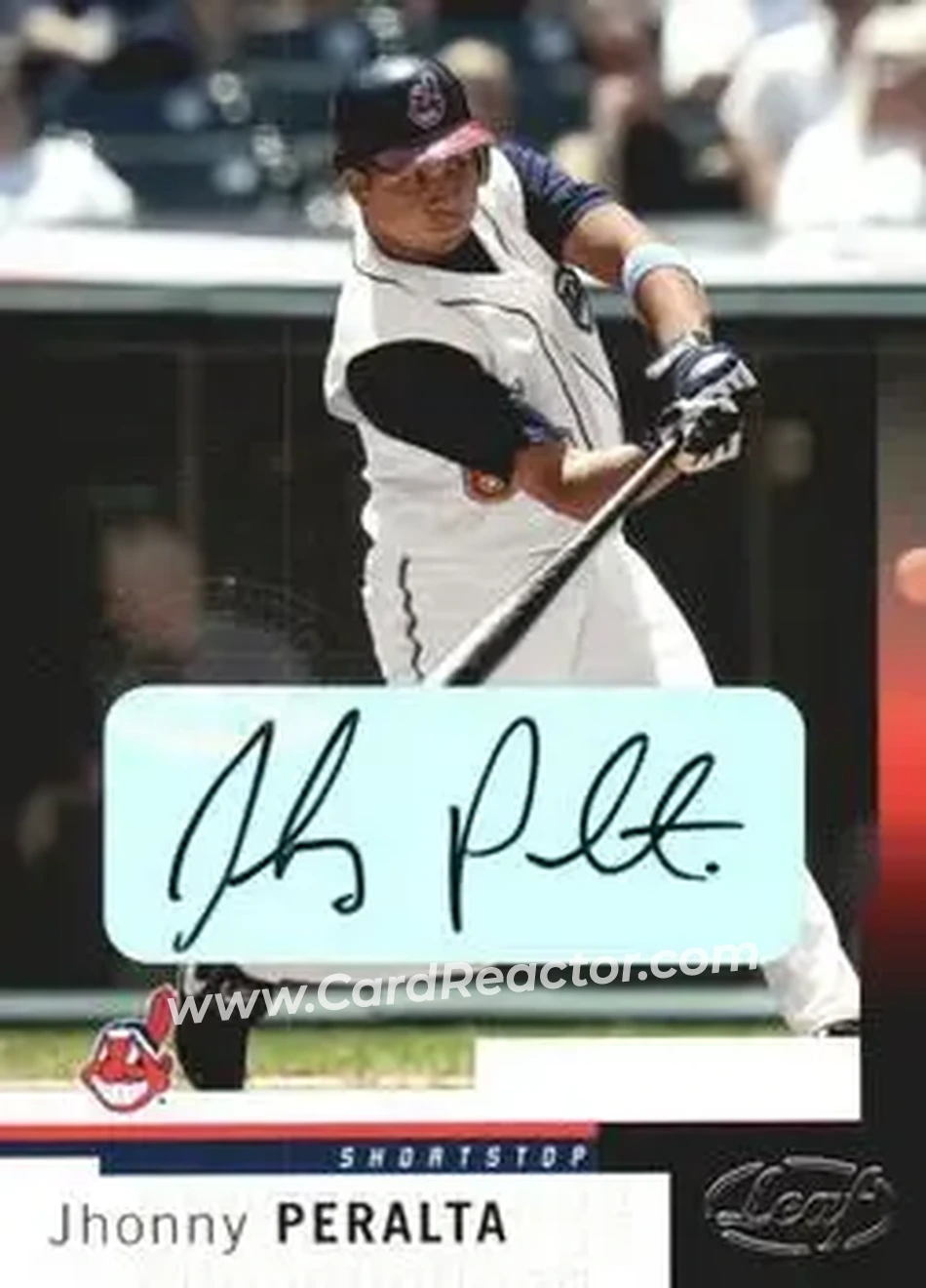 2004 Leaf - Autographs #29 - Jhonny Peralta - Cleveland Indians - Front
