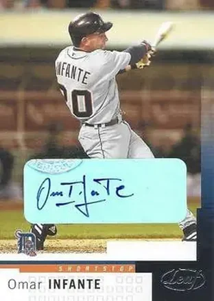 2004 Leaf #35 Autographs Omar Infante