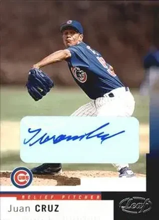 2004 Leaf #115 Autographs Juan Cruz