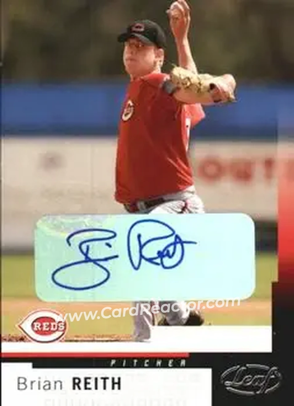 2004 Leaf - Autographs #125 - Brian Reith - Cincinnati Reds - Front