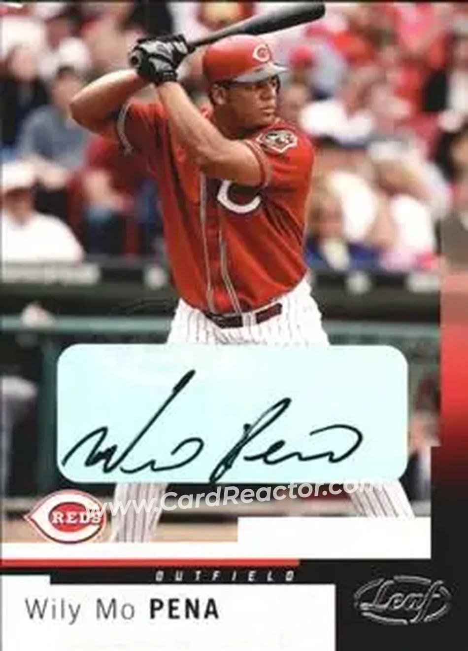 2004 Leaf - Autographs #126 - Wily Mo Pena - Cincinnati Reds - Front