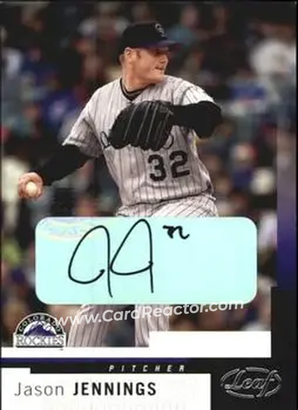 2004 Leaf - Autographs #127 - Jason Jennings - Colorado Rockies - Front