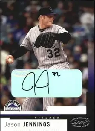 2004 Leaf #127 Autographs Jason Jennings