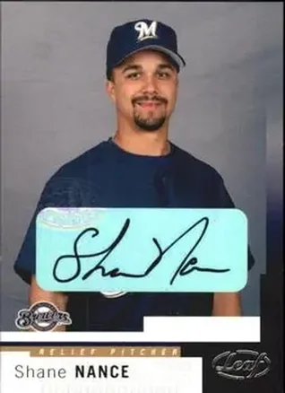 2004 Leaf #155 Autographs Shane Nance