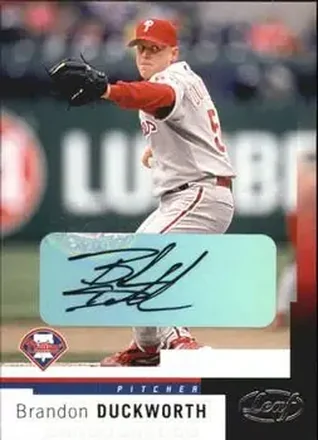 2004 Leaf - Autographs #171 - Brandon Duckworth - Philadelphia Phillies