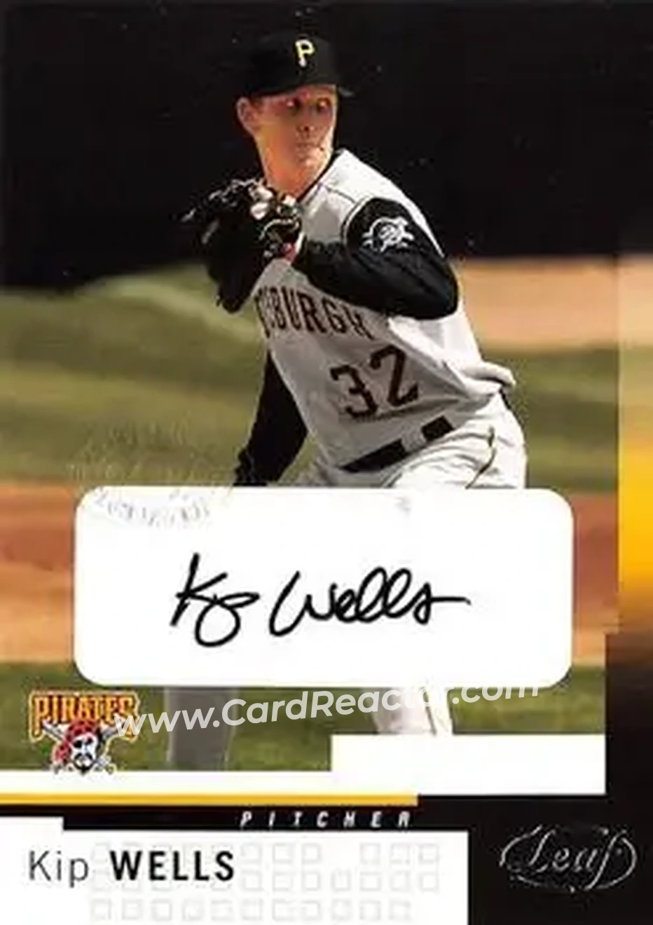 2004 Leaf - Autographs #180 - Kip Wells - Pittsburgh Pirates - Front