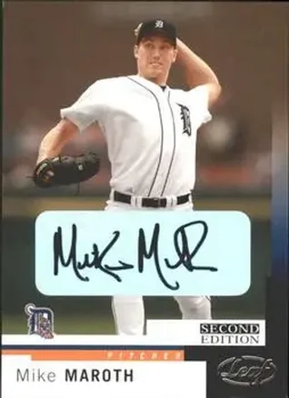 2004 Leaf #33 Autographs Second Edition Mike Maroth