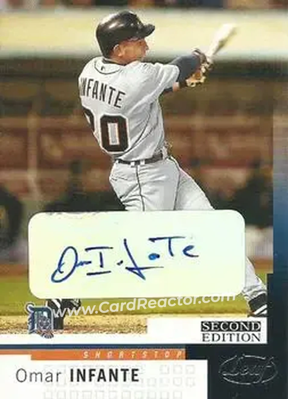 2004 Leaf - Autographs Second Edition #35 - Omar Infante - Detroit Tigers - Front