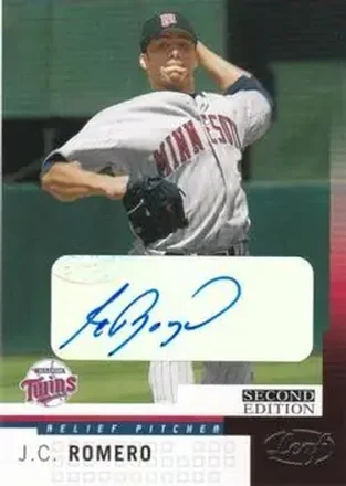 2004 Leaf #51 Autographs Second Edition J.C. Romero
