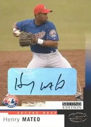 2004 Leaf - Autographs Second Edition #160 - Henry Mateo - Montreal Expos