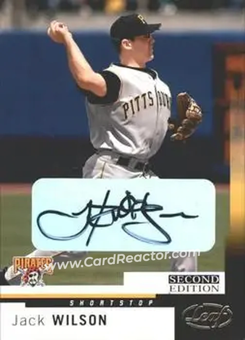 2004 Leaf - Autographs Second Edition #176 - Jack Wilson - Pittsburgh Pirates - Front