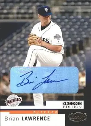 2004 Leaf - Autographs Second Edition #189 - Brian Lawrence - San Diego Padres