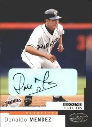 2004 Leaf - Autographs Second Edition #194 - Donaldo Mendez - San Diego Padres