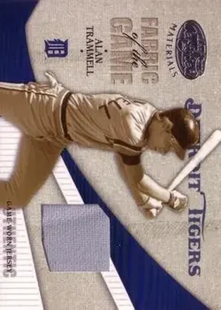 2004 Leaf Certified Materials - Fabric of the Game #FG-3 - Alan Trammell - Detroit Tigers