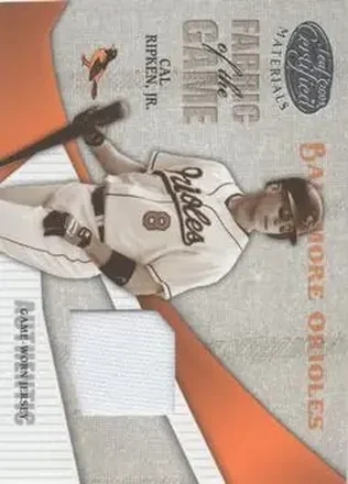 2004 Leaf Certified Materials - Fabric of the Game #FG-17 - Cal Ripken - Baltimore Orioles