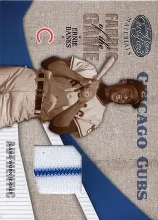 2004 Leaf Certified Materials - Fabric of the Game #FG-41 - Ernie Banks - Chicago Cubs