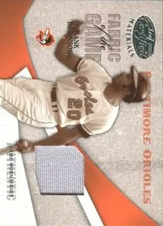 2004 Leaf Certified Materials - Fabric of the Game #FG-43 - Frank Robinson - Baltimore Orioles