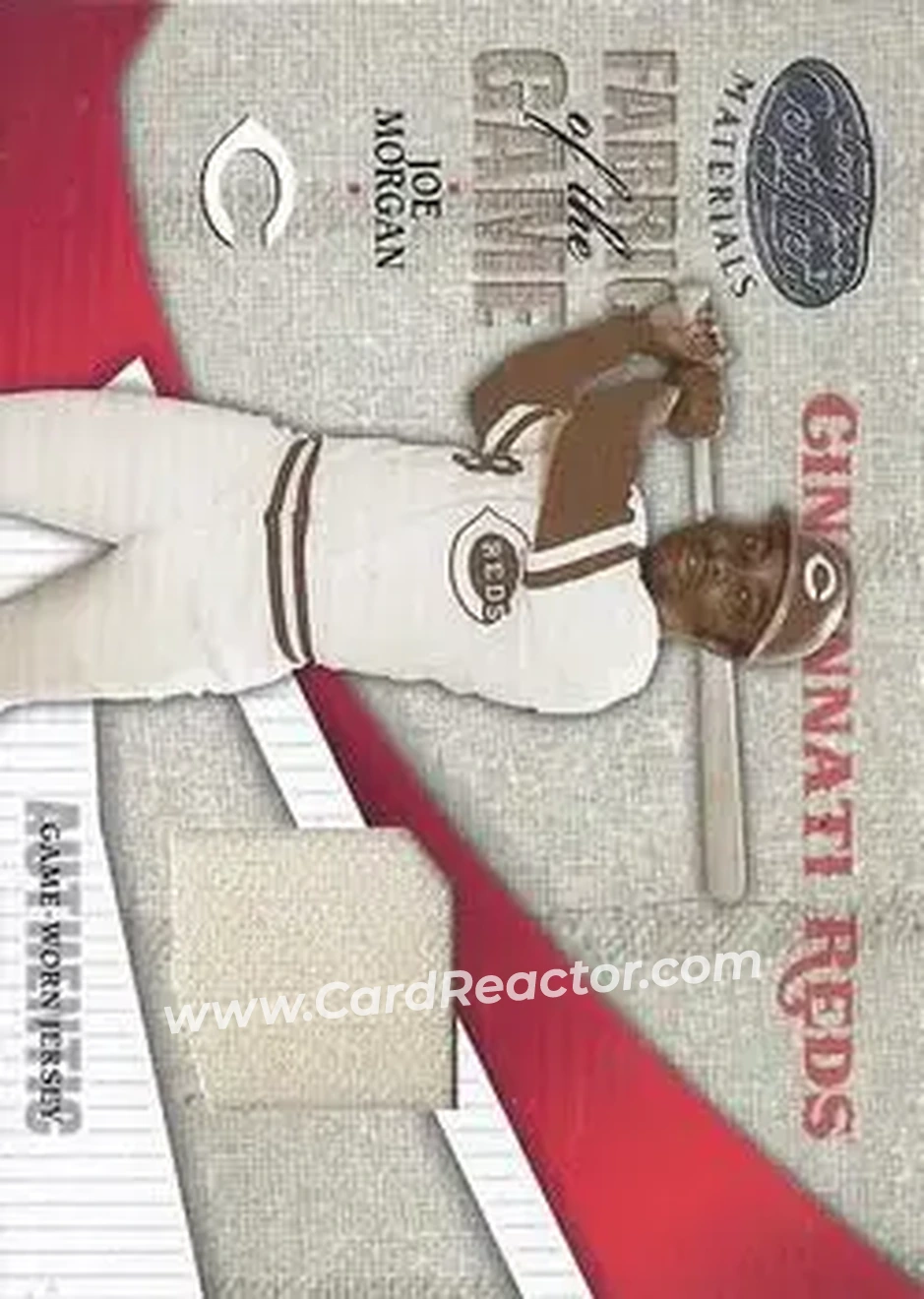 2004 Leaf Certified Materials - Fabric of the Game #FG-60 - Joe Morgan - Cincinnati Reds - Front