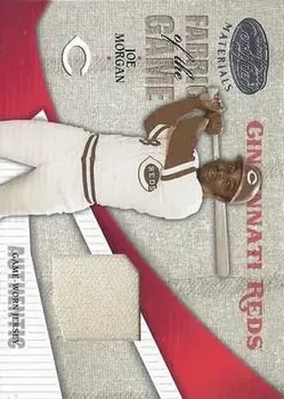 2004 Leaf Certified Materials - Fabric of the Game #FG-60 - Joe Morgan - Cincinnati Reds