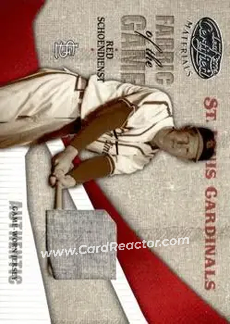 2004 Leaf Certified Materials - Fabric of the Game #FG-94 - Al Schoendienst - St. Louis Cardinals - Front