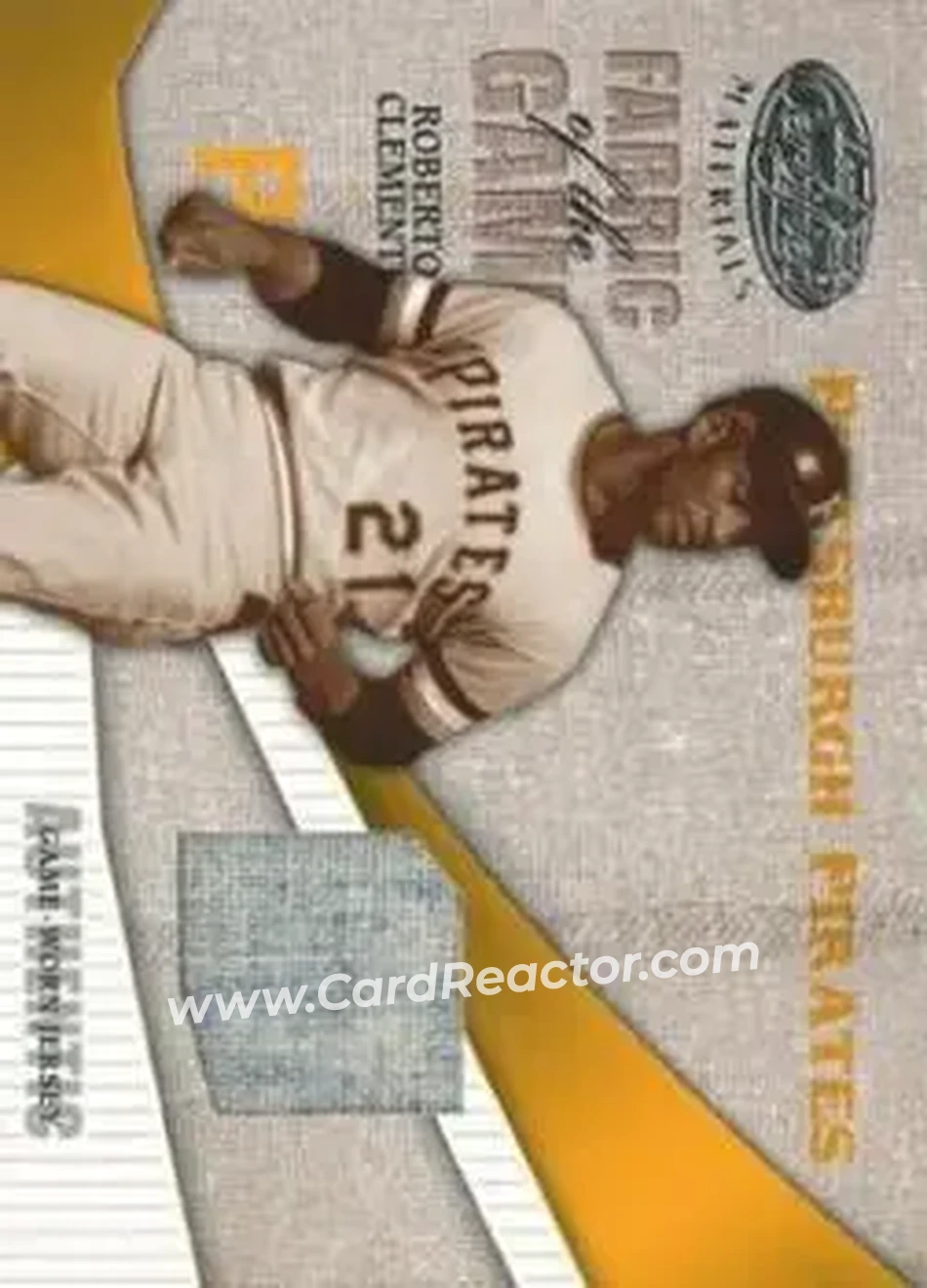 2004 Leaf Certified Materials - Fabric of the Game #FG-99 - Bob Clemente - Pittsburgh Pirates - Front