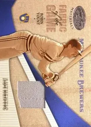 2004 Leaf Certified Materials - Fabric of the Game #FG-100 - Robin Yount - Milwaukee Brewers