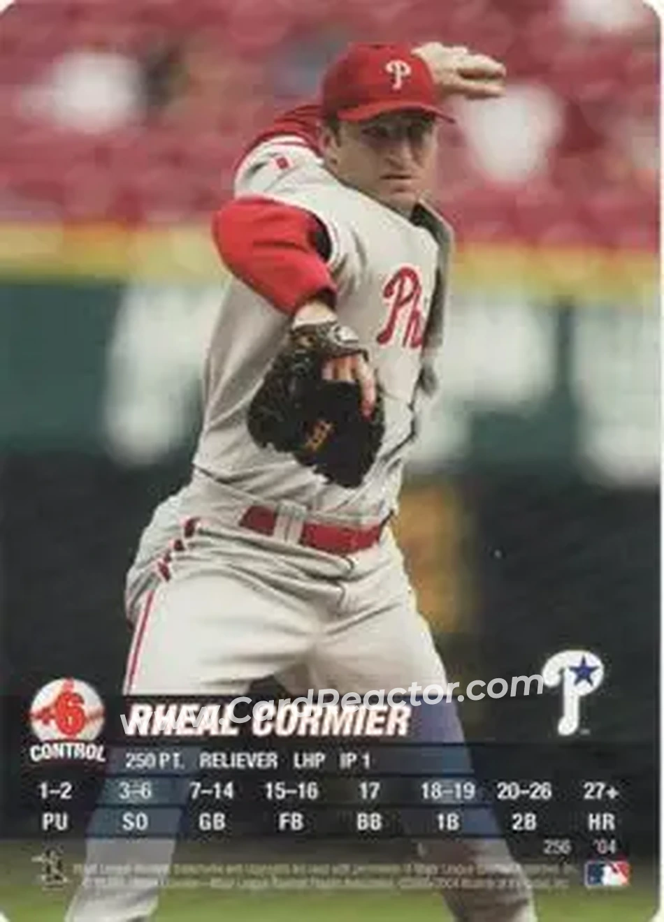 2004 MLB Showdown #256 - Rheal Cormier - Philadelphia Phillies - Front 2004 MLB Showdown #256 - Rheal Cormier - Philadelphia Phillies - Front