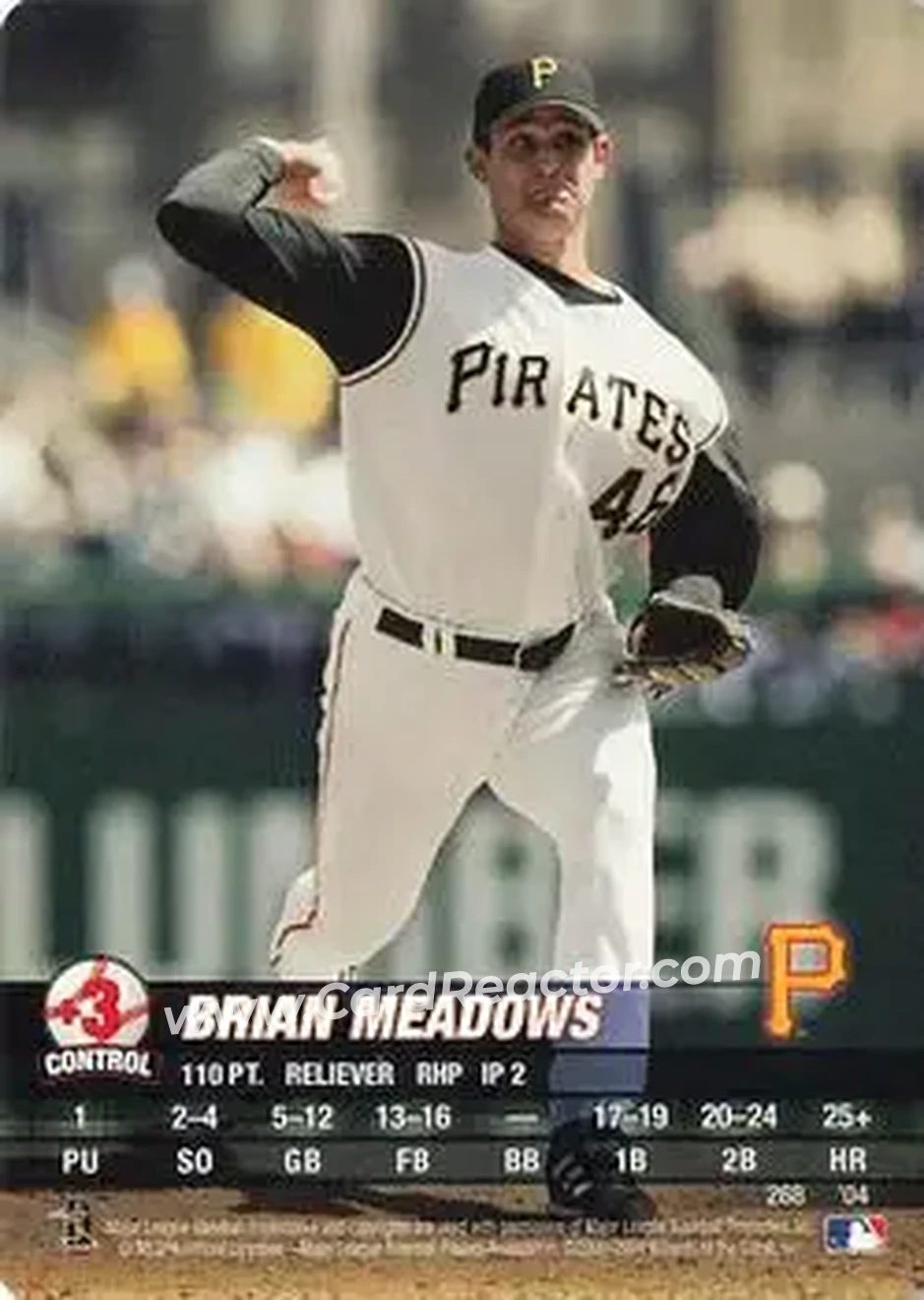2004 MLB Showdown #268 - Brian Meadows - Pittsburgh Pirates - Front 2004 MLB Showdown #268 - Brian Meadows - Pittsburgh Pirates - Front